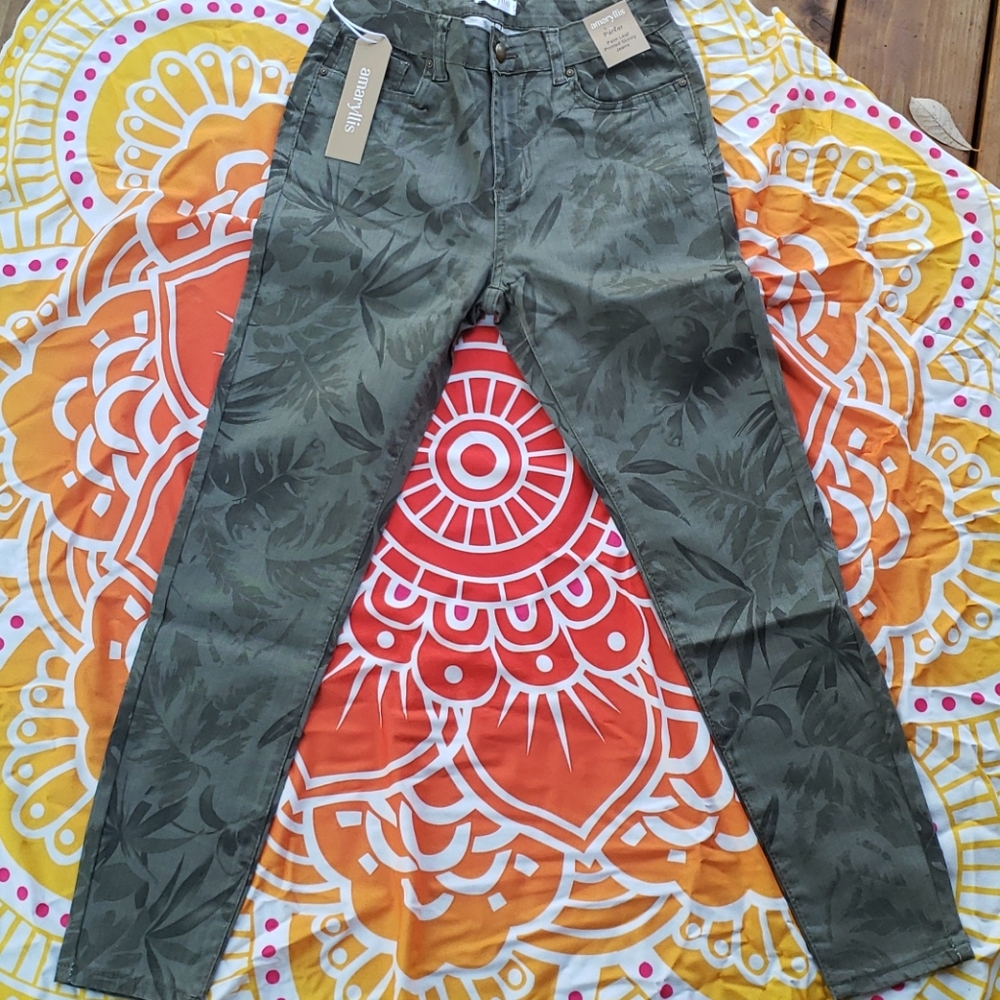 "Parker" palm leaf skinny jeans - Picture 7 of 13